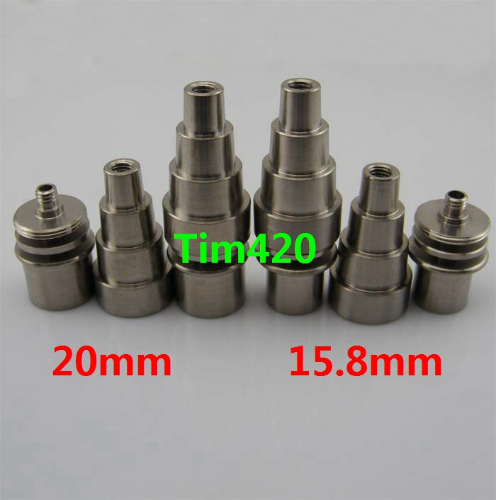 

10/14/18mm male&female adjustable Grade 2 Titanium Domeless E-Nail Nail for 15.8mm Enail Coil or for 20mm Enail Coil
