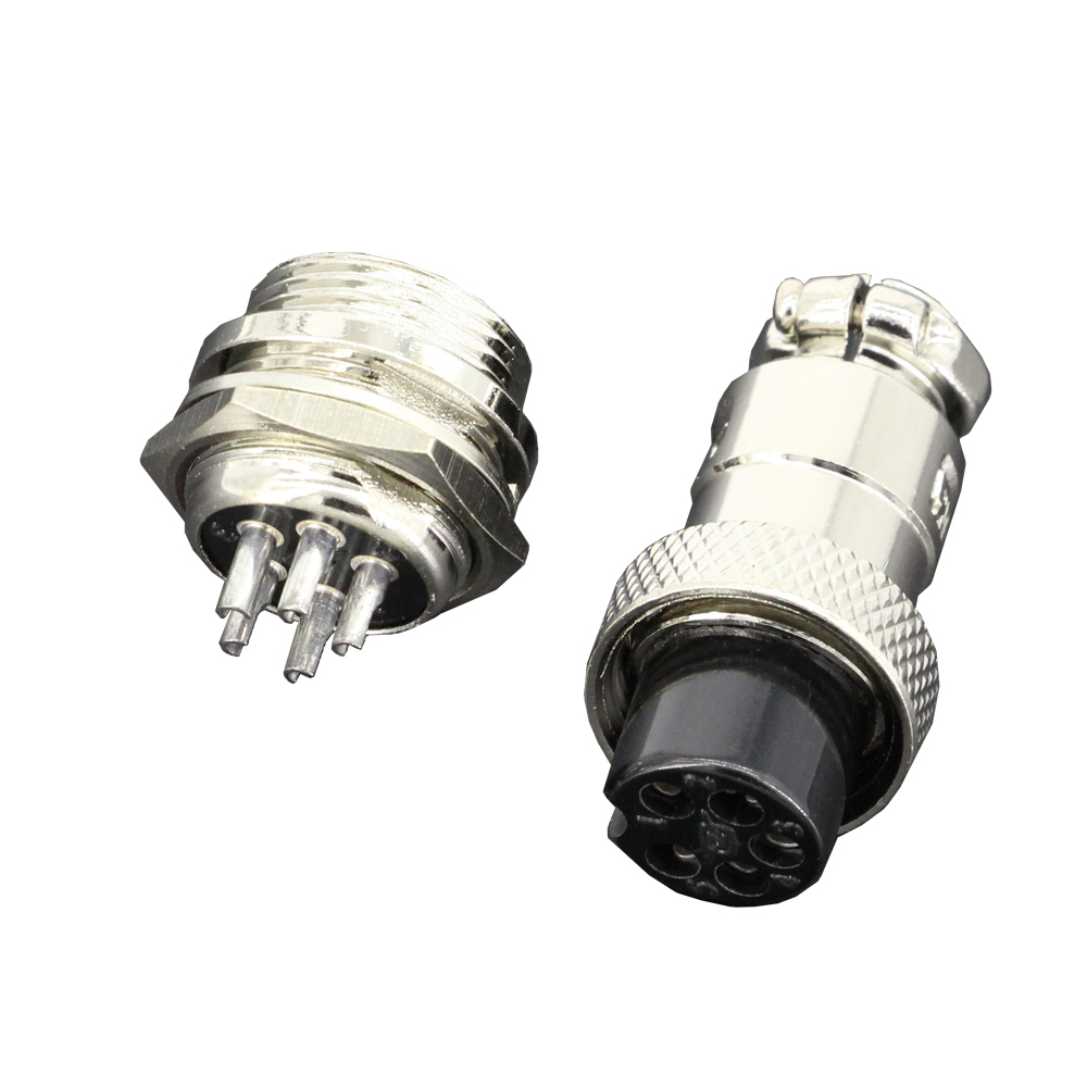 

5 Sets/kits 5 PIN 12mm GX12-5 Screw Aviation Connector Plug The aviation plug Cable connector Regular plug and socket by CNLW