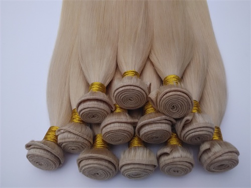 

613# Blonde Color Brazilian Virgin Hair Original Human Peruvian Hair weft Grade 7A unprocessed wholesale Indian remy Hair Extensions DHgate, #613