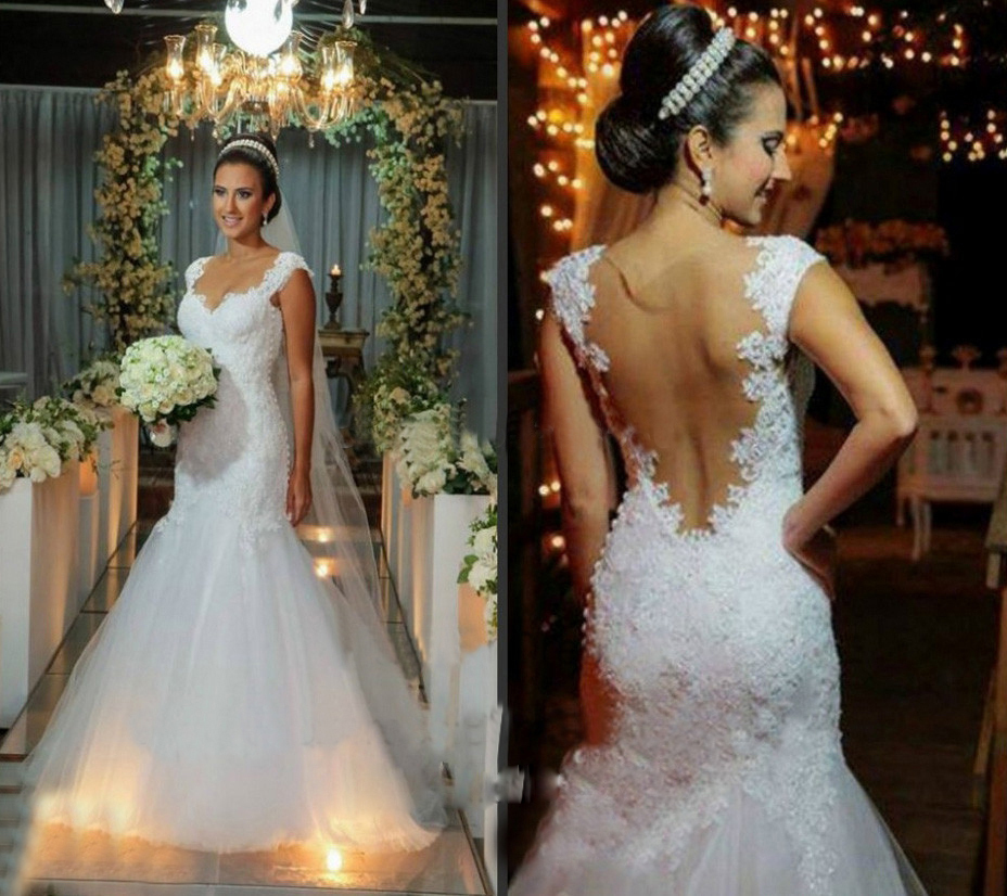 

Classic White Luxury Lace Mermaid Wedding Dresses Inbal Dror Sexy Backless Bridal Gowns Appliques Beaded Chapel Train Vestidos de Novia, Champagne