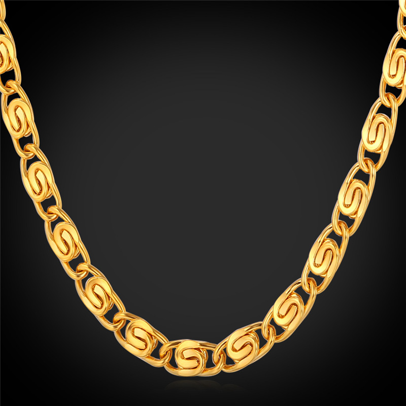 

Ever Gleam Men Chunky Chains Necklace 316L Stainless Steel Cool Men's Jewelry NEVER FADE 6MM 55CM Hip Hop Jewellery YLS202N