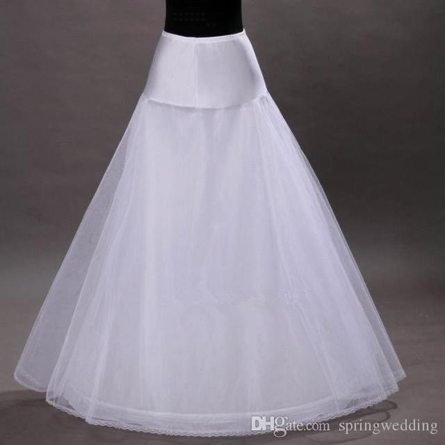 

Free Shipping in Stock 1-hoop 2-layer Tulle Aline Petticoat Bridal Wedding Petticoat Underskirt Crinolines for Wedding Dress, White