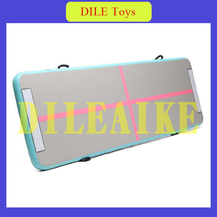 

Newest 4x1x0.1m Inflatable Air Track Tumbling Floor Gymnastics Training Pad Gym Mat Taekwondo Air Cushion With Pump