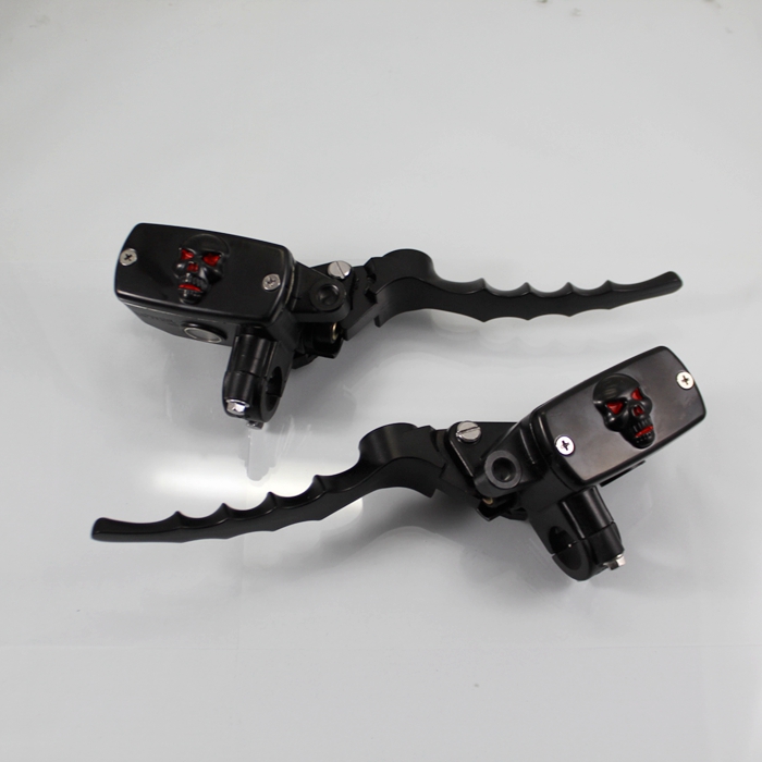 

Black 7/8 "handlebar Tibetan skull manual brake hydraulic clutch lever