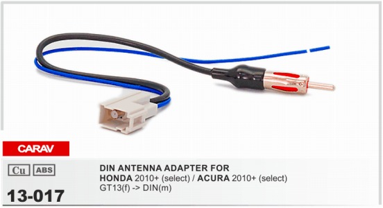 Carav 13-103 autoradio antena cable del adaptador DIN para nissan