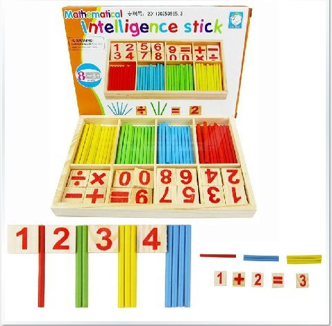 Wooden Montessori Toys Teach Beginners Card The Mathematical Race Association Learning Figures Baby Education Toy-image-259474627