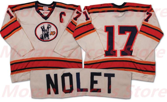 

2016 New, Buy Cheap 1974-75 Bart Crashley Kansas City Scouts Jerseys #17 Simon Nolet Jersey Name Number Sewn On, White