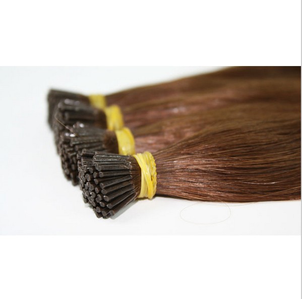

Wholesale-150g/set 1g 14''- 24'' 100% Human Hair I Tip Hair Extensions Remy Indian Factory Price Stright Stick I Tips Hair dhl free, 1b# natural color