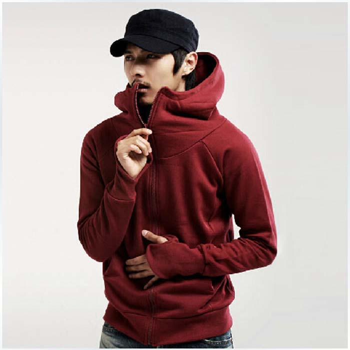 

Men's Autumn Fashion Jackets Casual Hoodied Sweatshirts, Gray