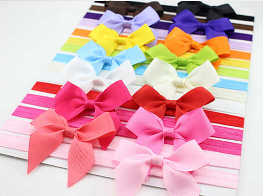 

Baby Bow Headband Infant Hair Accessories Girls Bow Headband Toddler hairbands Freeshipping 20pcs/lot, As picture