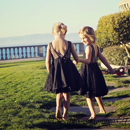 

Lace Flower Girl Dress Phelfish 3-7 years Kids Backless Jumper Skirt Girl Summer Sweet Party Dress, Pink