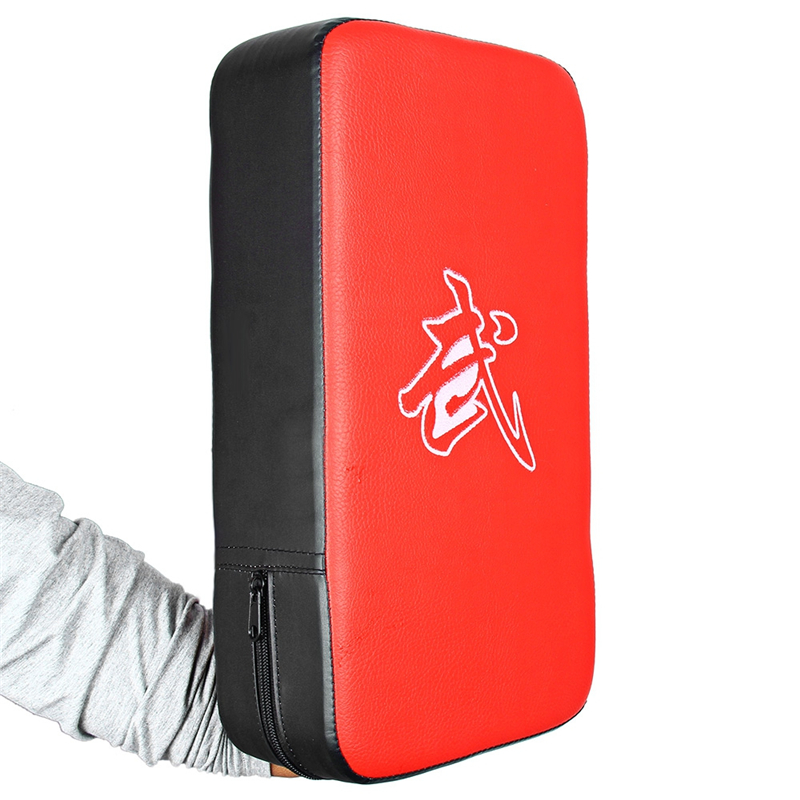 

New Pu Leather Punching Boxing Pad Rectangle Focus Mma Kicking Strike Power Punch Kung -Fu Martial Arts Training Equipment