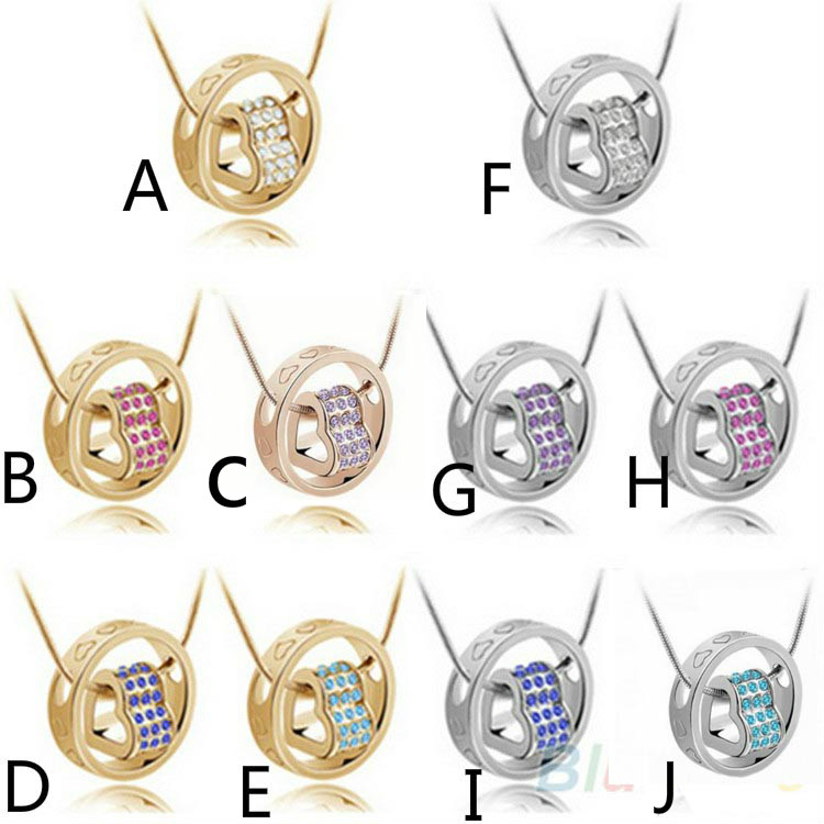 

Women Fashion Heart Pendant Beads Necklace Christmas Birthday Gifts