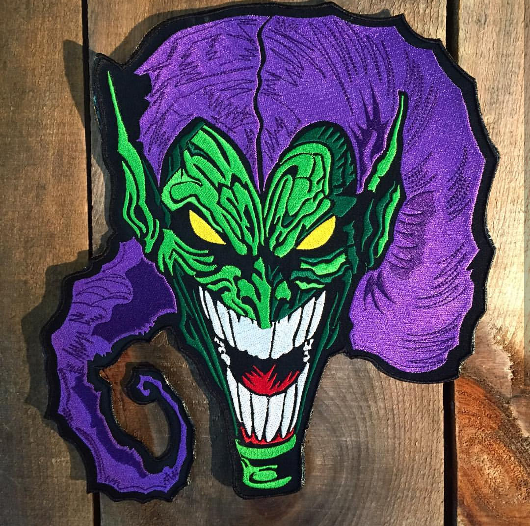 

COOLEST GREEN EVIL MOTORCYCLE COOL LARGE BACK PATCH ROCKER CLUB VEST OUTLAW BIKER MC PATCH FREE SHIPPING, Black