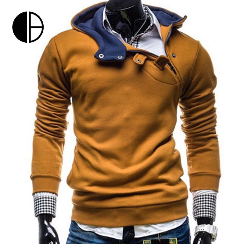 

Fall-New Winter Men Fashion Casual Long-Sleeved Hooded Jacket Warm Decorative Buttons Sports Jacket Coat Mens Hoodies And Sweatshirts