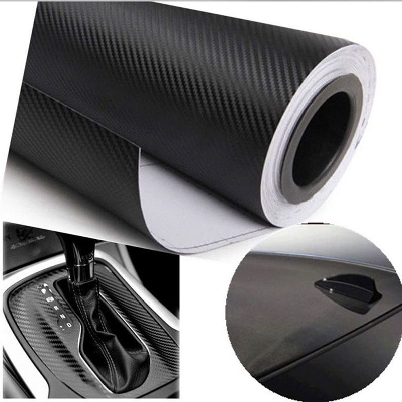 

!127X30cm 3D Black Carbon Fiber Vinyl Film Carbon Fibre Car Wrap Sheet Roll Film tools Sticker Decal car styling