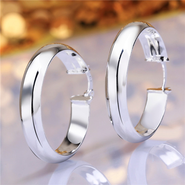 

Brand new sterling silver plate Smooth ear ring DFMSE595,women's 925 silver Dangle Chandelier earrings 10 pairs a lot factory direct
