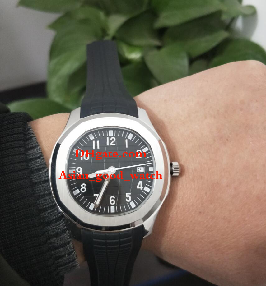 

41mm Men Watches 565.NX.1170.LR black Dial Rubber Strap Bands Mechanical Transparent DATE Automatic Men's Watch Wristwatches