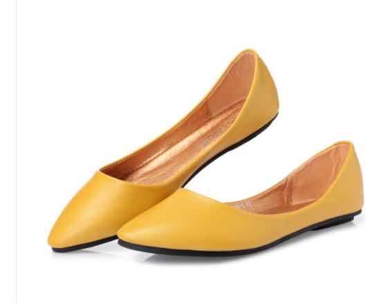 Every day a special offer single candy pigment surface shallow mouth shoes with flat shoes size 4243