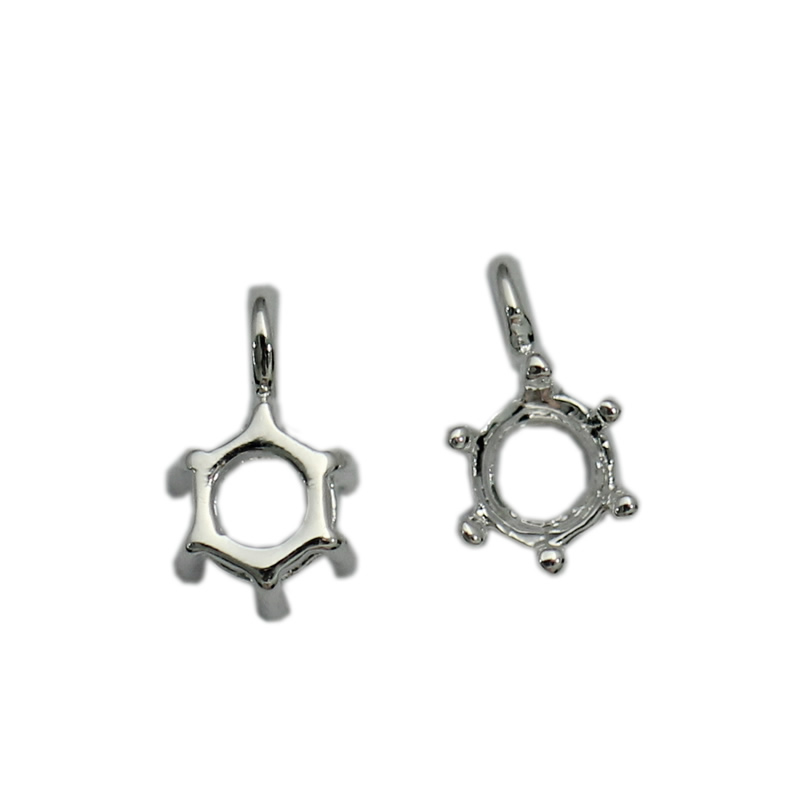 

Beadsnice wholesale charms brass charm pendant jewelry setting fits 5mm crystal bracelet pendants necklace making free shipping ID 26449