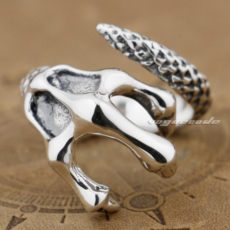 

925 Sterling Silver Claw Mens Biker Ring 9G011 Mens Jewellery US Size 7.5~11