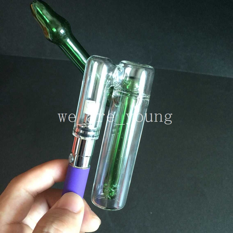 

2015 Newest Pyrex Glass shisha atomizer pipes mini Glass Bongs Water Atomizer pipes E-cig Glass Water Vaporizer Pipes For Wax Dry Herb