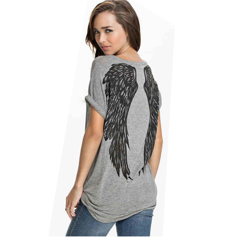 camisetas con alas de angel en la espalda