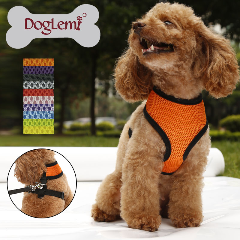 

Free shipping!!!! 10 Colors 5 Sizes Available High Quality Mesh Dog Harness,Puppy Comfort Harness