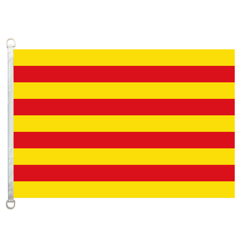 

Catalonia Flag Banner 3X5FT-90x150cm 100% Polyester, 110gsm Warp Knitted Fabric Outdoor Flag