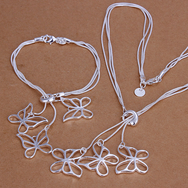 

High grade 925 sterling silver Tai Chi hanging piece three discs jewelry set DFMSS158 brand new Factory direct 925 silver necklace bracelet