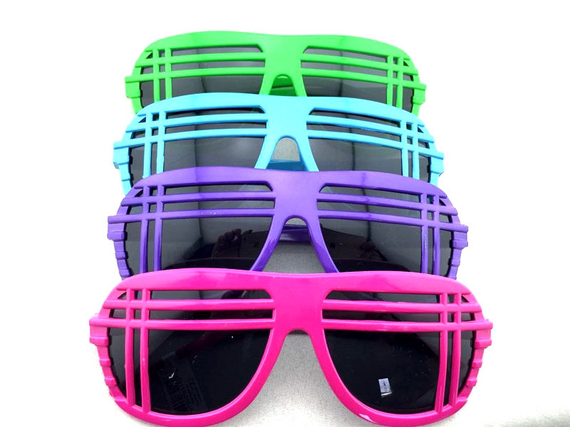 

New Club Vintage Party Shutter Sunglasses Shipping Hip Novelty Shades Pop Arrival Geek Fashion 12Pcs/Lot Free Sunglasses Tqsft, White;black