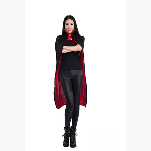

New Halloween Vampire Black Red Cape Unisex Adult Children Collar Cloak Party Club Carnival Costume