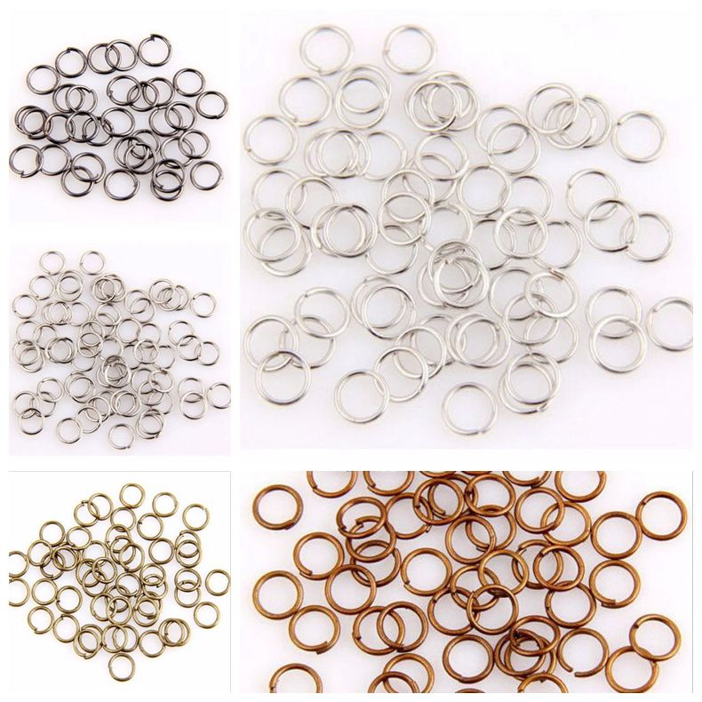 

Hot ! 2000pcs Jump Ring ,Jump Rings Open Connectors Plated silver / gold Etc. 5mm