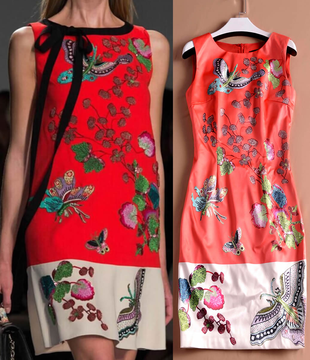 

Fashion Print Women Sheath Dress Round Neck Sleeveless Dresses 120812, As pictures