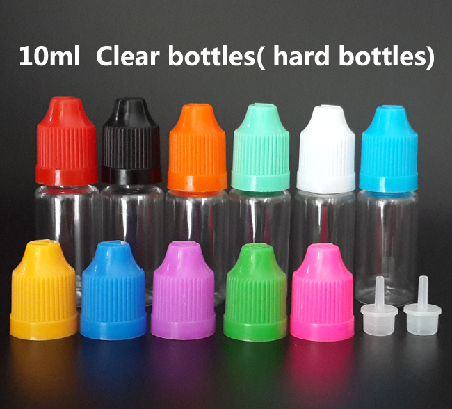 

5ml 10ml 15ml 20ml 30ml 50ml PET Clear bottle Empty Plastic dropper bottle with Child proof cap and fine tips for E liquid