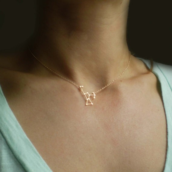 

30PCS- N104 Orion Constellation Necklace Zodiac Stars Necklace Outer Space Alaxy Planet Necklace Solar System Necklaces