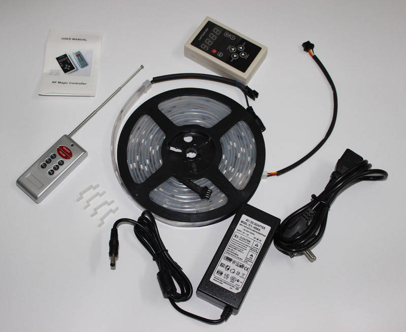 

Magic LED Strip Dream Color 6803 IC 5050 RGB SMD Light 150 LED 5M waterproof 133 Colors With Controller with power supply New Arrival By DHL
