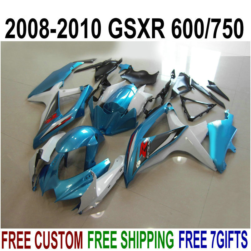 

Plastic fairing kit for SUZUKI GSXR750 GSXR600 2008 2009 2010 K8 black white green fairings set K9 GSXR 600 750 08-10 TA76, Same as the picture shows