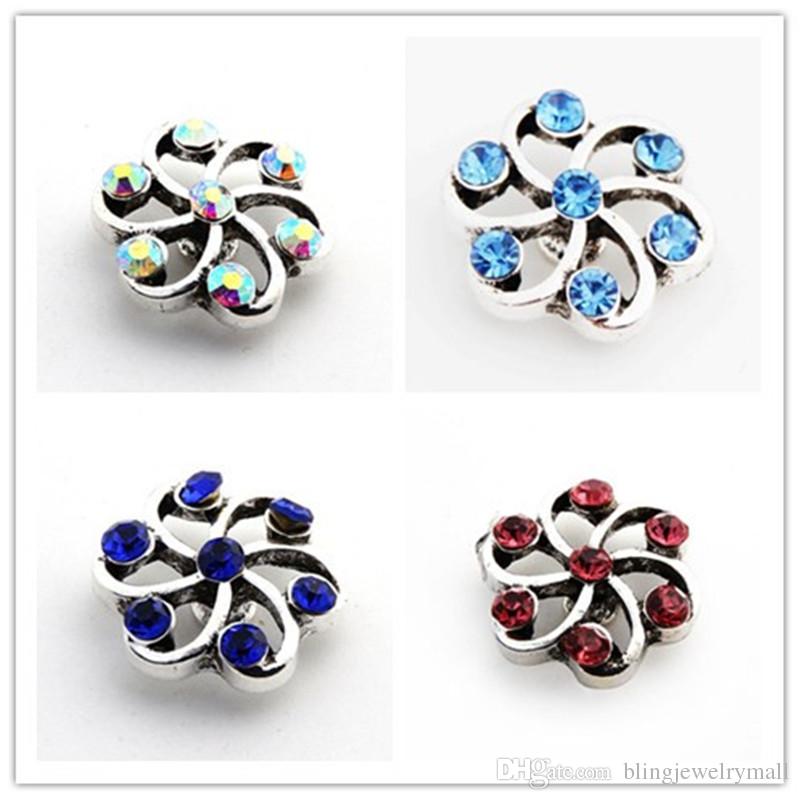 

Flower Snap Button Jewelry Charm Button Fit 18mm Snap Button Jewelry Snap Bracelets Bangles For Women ZA0044