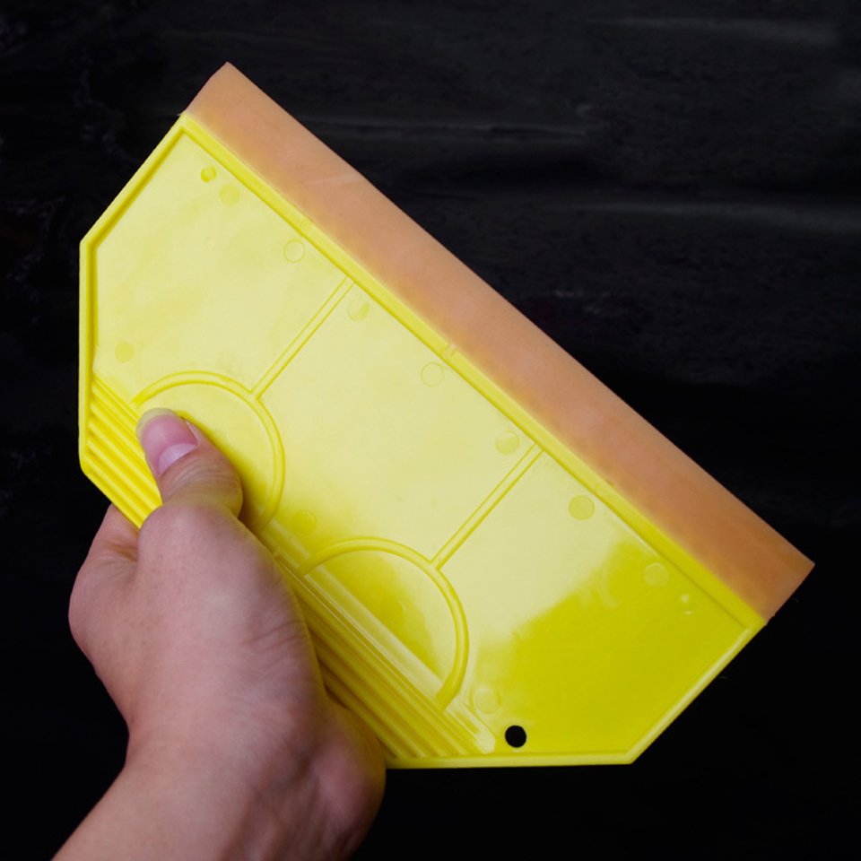 

Car Window Water Tinting Tools Squeegee yellow handled with 21cm scraper silicone wiper blade For large area tinting P-79