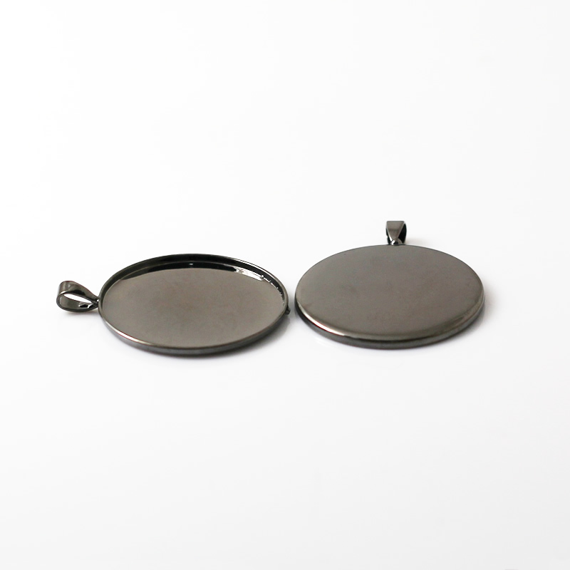 

Beadsnice circle pendant tray brass blank bezel settings pendant bezel cup for resin and glass cabochons photo jewelry making