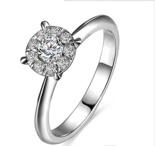 

Free Shipping 18K White Gold Plated Three Stone Rings 925 Silver Wholesale Drop Shipping Free Simulated Diamond 1 Cm Band Wedding Anniversar