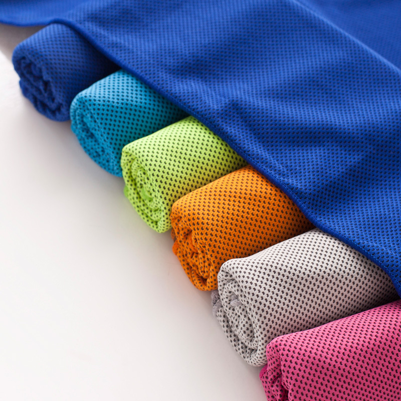 Multi Color Cooling Snap Towel Outdoor Sports Sweat Absorbent Frog Toggs Chilly Pad Evaporative Yoga Fitness Summer Towel 10pcs/lot SK570-image-246035962