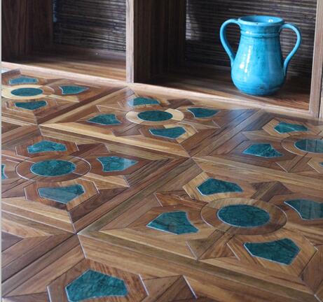 Metal flooring Stainless steel wood floor Coppep floor Bedroom Walls Living room TV backdrop Wood Custom wood floor Black walnut birch-image-254192058