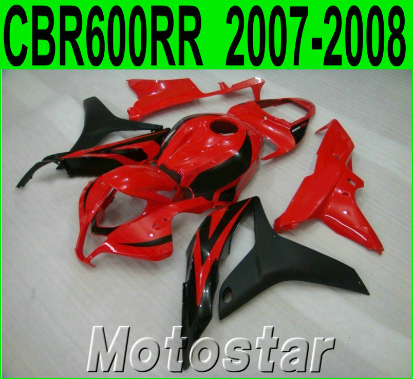 

New ! ABS fairing kit for HONDA Injection molding CBR600RR 2007 2008 fairings CBR 600RR F5 07 08 red matte black aftermarket KQ49