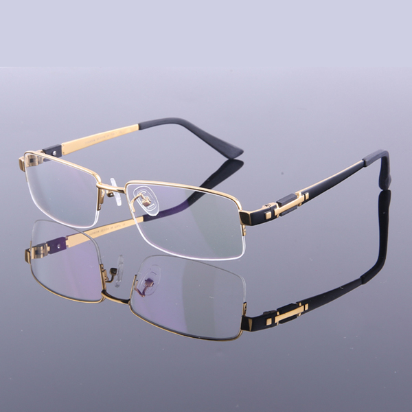 

New Style Men Pure Titanium Eyeglasses Frames Half Frame Spectacle Frames M8001 High Quality Optical Frame Eyewear Glasses