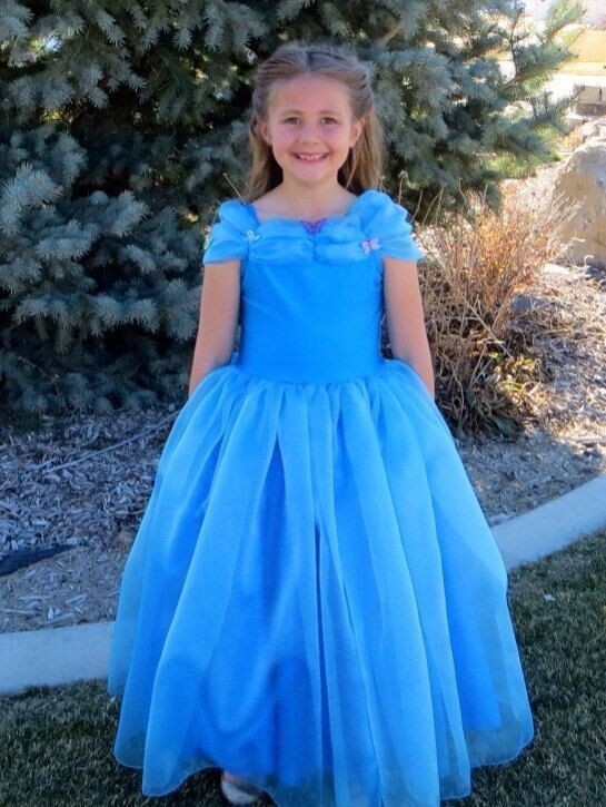 

Blue Fahsion Cinderella Kids Girl's Pageant Dresses Cheap A Line Floor Length Ruffles Little Princess Flower Girl Gown For Wedding event, Royal blue