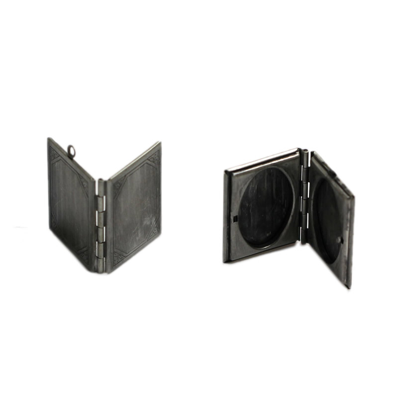 

Beadsnice folded locket brass photo lockets personalized memory lockets DIY supplies free shipping perfect gift for anniversary ID 21857