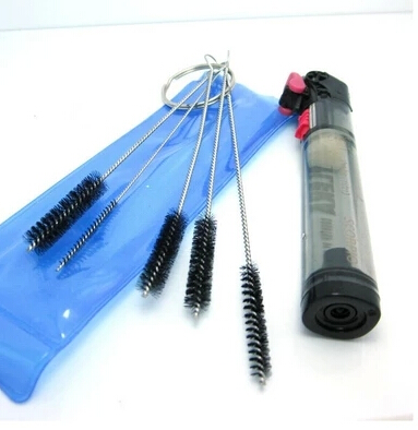 

Sale hot glass water smoking pipe glass hookah clean tool set 5 pieces differents size brush smoking accessories free shipping