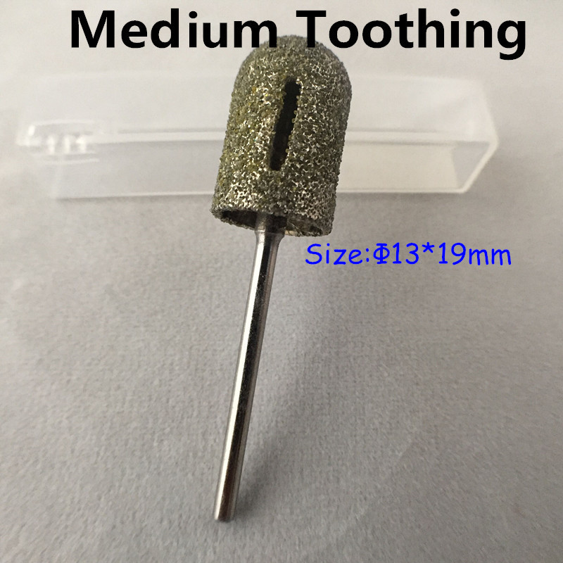 Wholesale-High quality nail tools Medium diamond nail drill bit polishing cap used for the treatment of calluses